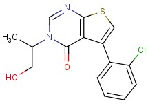 5-(2-chlorophenyl)-3-(2-hydroxy-1-methylethyl)thieno[2,3-d]pyrimidin-4(3H)-one