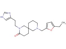 8-[(5-ethyl-2-furyl)methyl]-2-[2-(1H-imidazol-4-yl)ethyl]-2,8-diazaspiro[5.5]undecan-3-one