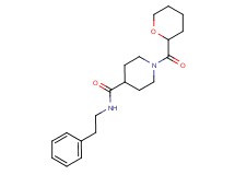 N-(2-phenylethyl)-1-(tetrahydro-2H-pyran-2-ylcarbonyl)piperidine-4-carboxamide