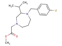 methyl [4-(4-fluorobenzyl)-3-isopropyl-1,4-diazepan-1-yl]acetate
