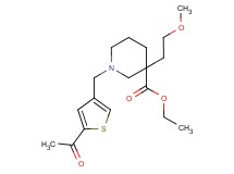 ethyl 1-[(5-acetyl-3-thienyl)methyl]-3-(2-methoxyethyl)-3-piperidinecarboxylate