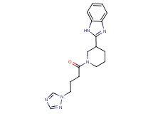 2-{1-[4-(1H-1,2,4-triazol-1-yl)butanoyl]-3-piperidinyl}-1H-benzimidazole
