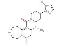 10-{[4-(1H-imidazol-2-yl)-1-piperidinyl]carbonyl}-9-methoxy-2,3,4,5-tetrahydropyrido[1,2-d][1,4]diazepin-7(1H)-one dihydrochloride