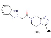 7-(2H-1,2,3-benzotriazol-2-ylacetyl)-3,5-dimethyl-5,6,7,8-tetrahydro[1,2,4]triazolo[4,3-a]pyrazine