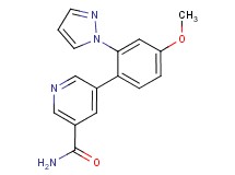 5-[4-methoxy-2-(1H-pyrazol-1-yl)phenyl]nicotinamide