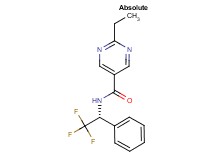 2-ethyl-N-[(1R)-2,2,2-trifluoro-1-phenylethyl]-5-pyrimidinecarboxamide