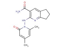 2-[(4,6-dimethyl-2-oxo-1(2H)-pyridinyl)amino]-6,7-dihydro-5H-cyclopenta[b]pyridine-3-carboxamide