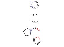 3-(4-{[2-(2-furyl)-1-pyrrolidinyl]carbonyl}phenyl)-1H-pyrazole