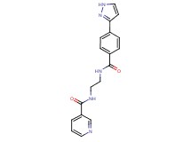 N-(2-{[4-(1H-pyrazol-3-yl)benzoyl]amino}ethyl)nicotinamide