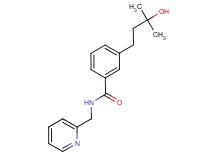 3-(3-hydroxy-3-methylbutyl)-N-(2-pyridinylmethyl)benzamide
