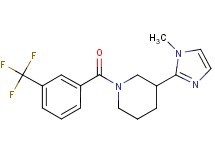 3-(1-methyl-1H-imidazol-2-yl)-1-[3-(trifluoromethyl)benzoyl]piperidine