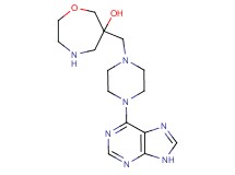 6-{[4-(9H-purin-6-yl)-1-piperazinyl]methyl}-1,4-oxazepan-6-ol dihydrochloride