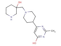 6-{1-[(3-hydroxy-3-piperidinyl)methyl]-4-piperidinyl}-2-methyl-4-pyrimidinol dihydrochloride