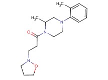 1-(3-isoxazolidin-2-ylpropanoyl)-2-methyl-4-(2-methylphenyl)piperazine