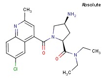 (4S)-4-amino-1-[(6-chloro-2-methylquinolin-4-yl)carbonyl]-N,N-diethyl-L-prolinamide