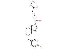 methyl 5-[7-(4-fluorobenzyl)-2,7-diazaspiro[4.5]dec-2-yl]-5-oxopentanoate