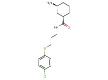 (1R*,3S*)-3-amino-N-{3-[(4-chlorophenyl)thio]propyl}cyclohexanecarboxamide