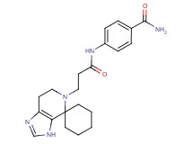 4-{[3-(6',7'-dihydrospiro[cyclohexane-1,4'-imidazo[4,5-c]pyridin]-5'(3'H)-yl)propanoyl]amino}benzamide