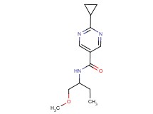 2-cyclopropyl-N-[1-(methoxymethyl)propyl]pyrimidine-5-carboxamide