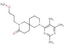 2-(3-methoxypropyl)-8-(2,5,6-trimethyl-4-pyrimidinyl)-2,8-diazaspiro[5.5]undecan-3-one