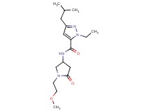 1-ethyl-3-isobutyl-N-[1-(2-methoxyethyl)-5-oxo-3-pyrrolidinyl]-1H-pyrazole-5-carboxamide