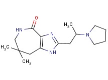 7,7-dimethyl-2-(2-pyrrolidin-1-ylpropyl)-5,6,7,8-tetrahydroimidazo[4,5-c]azepin-4(1H)-one