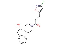 1'-[3-(3-chloro-5-isoxazolyl)propanoyl]-2,3-dihydrospiro[indene-1,4'-piperidin]-2-ol