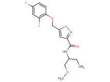 5-[(2,4-difluorophenoxy)methyl]-N-[1-(methoxymethyl)propyl]-3-isoxazolecarboxamide