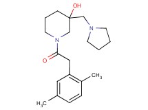 1-[(2,5-dimethylphenyl)acetyl]-3-(pyrrolidin-1-ylmethyl)piperidin-3-ol