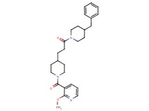3-({4-[3-(4-benzyl-1-piperidinyl)-3-oxopropyl]-1-piperidinyl}carbonyl)-2-methoxypyridine