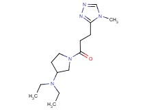 N,N-diethyl-1-[3-(4-methyl-4H-1,2,4-triazol-3-yl)propanoyl]pyrrolidin-3-amine
