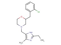 2-(2-chlorobenzyl)-4-[(2-ethyl-4-methyl-1H-imidazol-5-yl)methyl]morpholine
