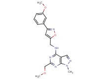 6-(methoxymethyl)-N-{[3-(3-methoxyphenyl)isoxazol-5-yl]methyl}-1-methyl-1H-pyrazolo[3,4-d]pyrimidin-4-amine