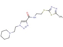 N-{2-[(5-methyl-1,3,4-thiadiazol-2-yl)thio]ethyl}-1-[2-(1-piperidinyl)ethyl]-1H-1,2,3-triazole-4-carboxamide