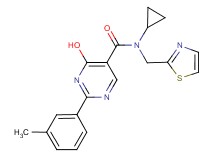 N-cyclopropyl-4-hydroxy-2-(3-methylphenyl)-N-(1,3-thiazol-2-ylmethyl)pyrimidine-5-carboxamide