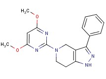 5-(4,6-dimethoxy-2-pyrimidinyl)-3-phenyl-4,5,6,7-tetrahydro-1H-pyrazolo[4,3-c]pyridine