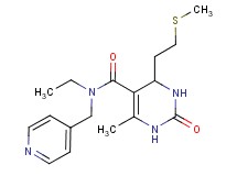 N-ethyl-6-methyl-4-[2-(methylthio)ethyl]-2-oxo-N-(pyridin-4-ylmethyl)-1,2,3,4-tetrahydropyrimidine-5-carboxamide