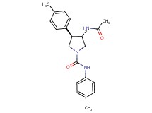 (3S*,4R*)-3-(acetylamino)-N,4-bis(4-methylphenyl)-1-pyrrolidinecarboxamide