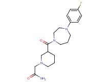 2-(3-{[4-(4-fluorophenyl)-1,4-diazepan-1-yl]carbonyl}-1-piperidinyl)acetamide