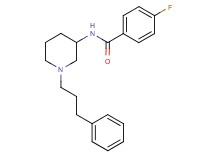 4-fluoro-N-[1-(3-phenylpropyl)-3-piperidinyl]benzamide