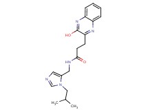 3-(3-hydroxy-2-quinoxalinyl)-N-[(1-isobutyl-1H-imidazol-5-yl)methyl]propanamide
