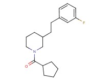 1-(cyclopentylcarbonyl)-3-[2-(3-fluorophenyl)ethyl]piperidine
