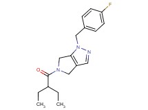 5-(2-ethylbutanoyl)-1-(4-fluorobenzyl)-1,4,5,6-tetrahydropyrrolo[3,4-c]pyrazole