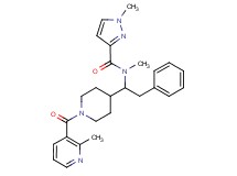 N,1-dimethyl-N-(1-{1-[(2-methyl-3-pyridinyl)carbonyl]-4-piperidinyl}-2-phenylethyl)-1H-pyrazole-3-carboxamide
