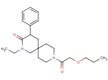 2-ethyl-4-phenyl-9-(propoxyacetyl)-2,9-diazaspiro[5.5]undecan-3-one
