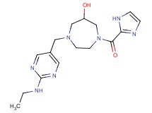1-{[2-(ethylamino)pyrimidin-5-yl]methyl}-4-(1H-imidazol-2-ylcarbonyl)-1,4-diazepan-6-ol