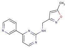 N-[(5-methyl-3-isoxazolyl)methyl]-4-(3-pyridinyl)-2-pyrimidinamine