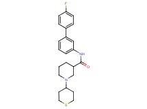 N-(4'-fluoro-3-biphenylyl)-1-(tetrahydro-2H-thiopyran-4-yl)-3-piperidinecarboxamide