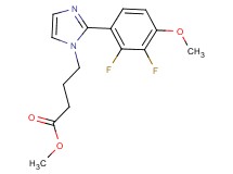 methyl 4-[2-(2,3-difluoro-4-methoxyphenyl)-1H-imidazol-1-yl]butanoate
