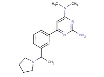 N~4~,N~4~-dimethyl-6-[3-(1-pyrrolidin-1-ylethyl)phenyl]pyrimidine-2,4-diamine